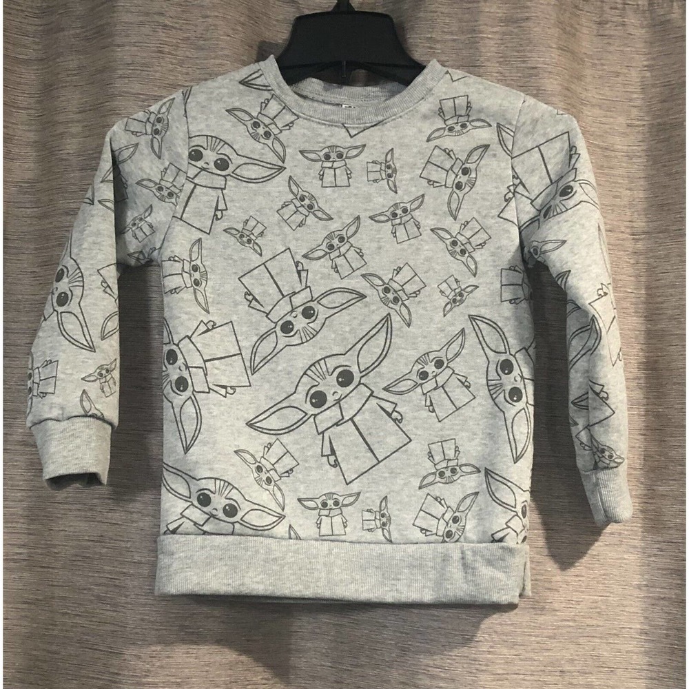 NWOT Yoda Starwars Sweatshirt - Sz 6 - Gray